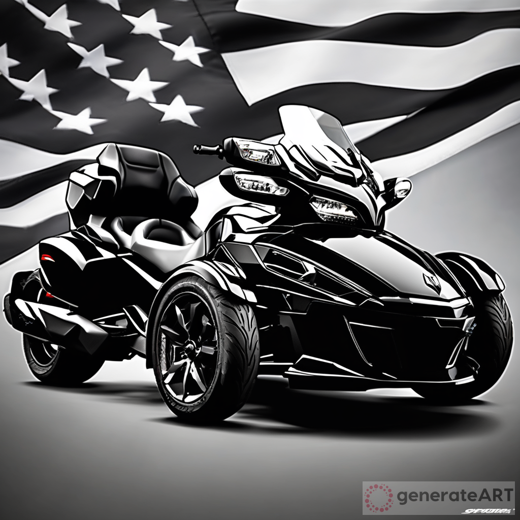 CanAm Spyder Schawrz Flag Middle Frankonia Modern Speed - Ride with Power and Style