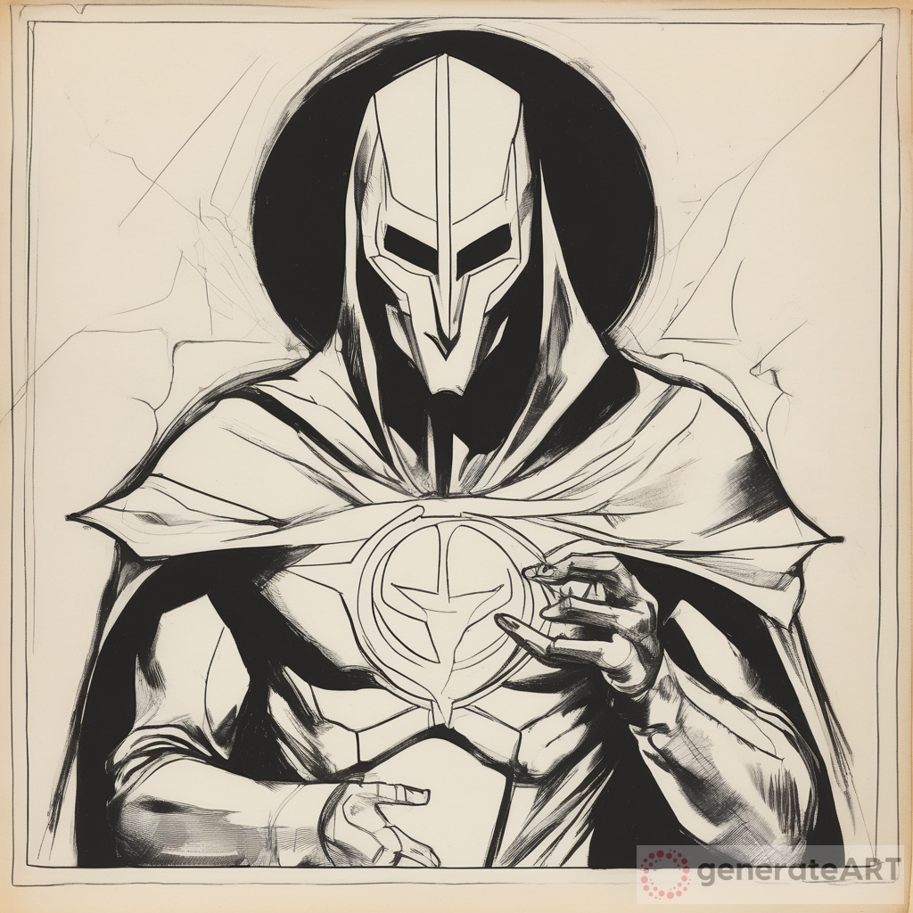 The Intriguing Hand Drawn Sketch of Dr Fate by Hermann Rorschach