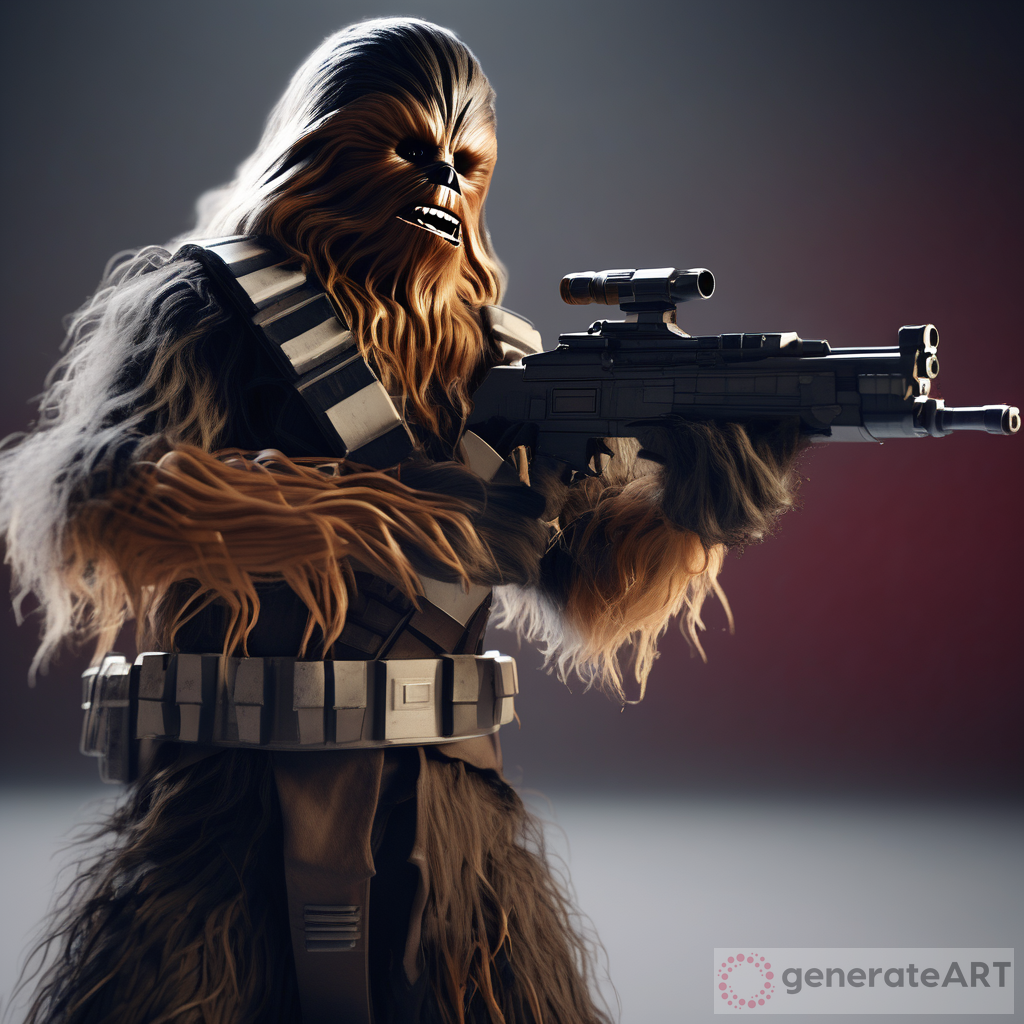 Unleashing the Bloodlust: Wookie Warrior in Star Wars (Octane Render, 8k)