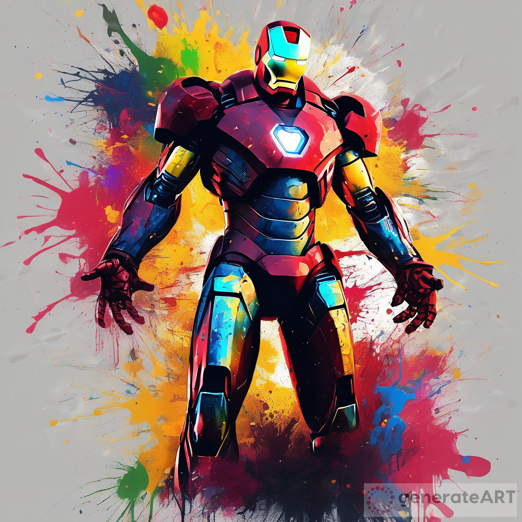 Iron Man Graffiti: The Explosive Fusion of High Definition Art
