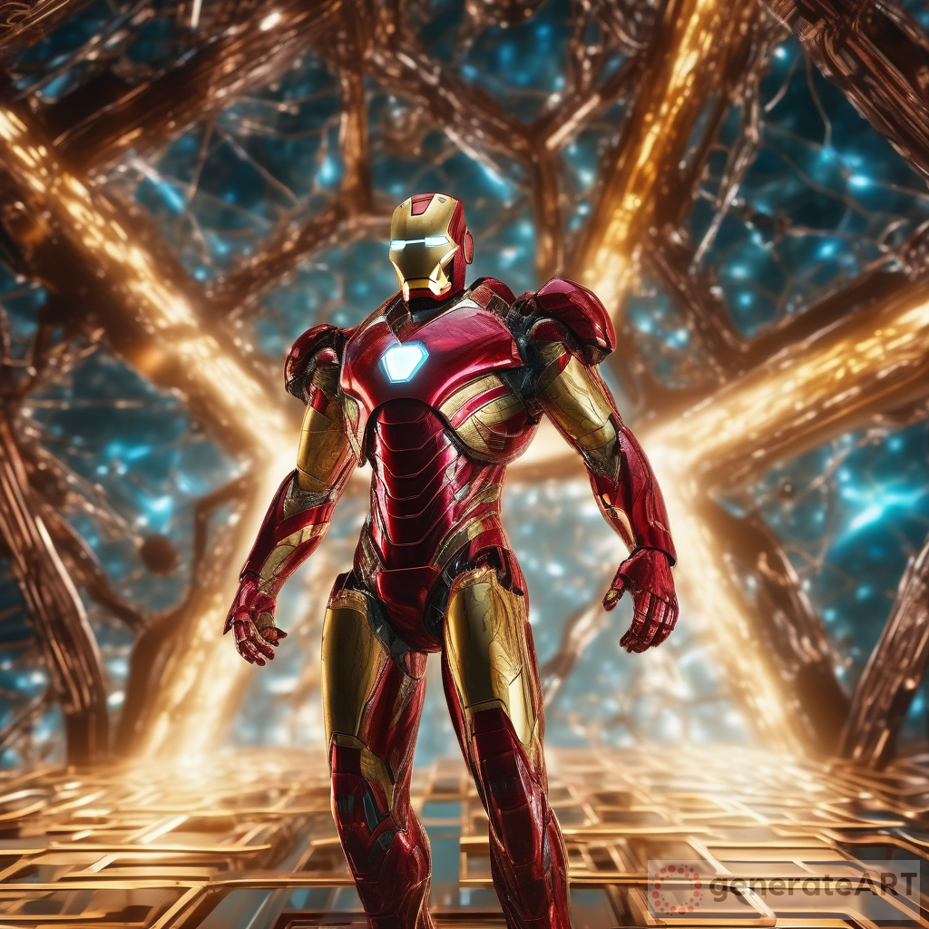 Quantum Realm Illumination: Iron Man in High Definition 8K HDR