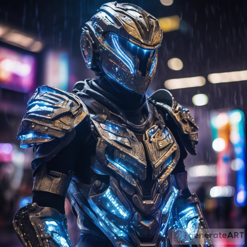 Cyber Gladiator Exo-Suit: A Mesmerizing Living Light Show