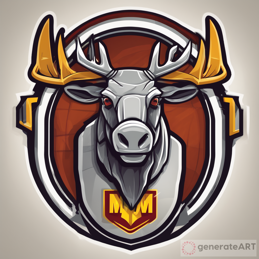 McDrafted: The Futuristic Moose Basketball Team Logo