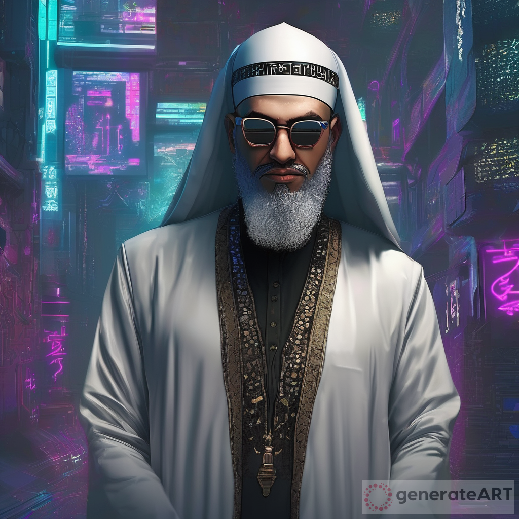 Cyberpunk Imam: Blending Tradition and Technology