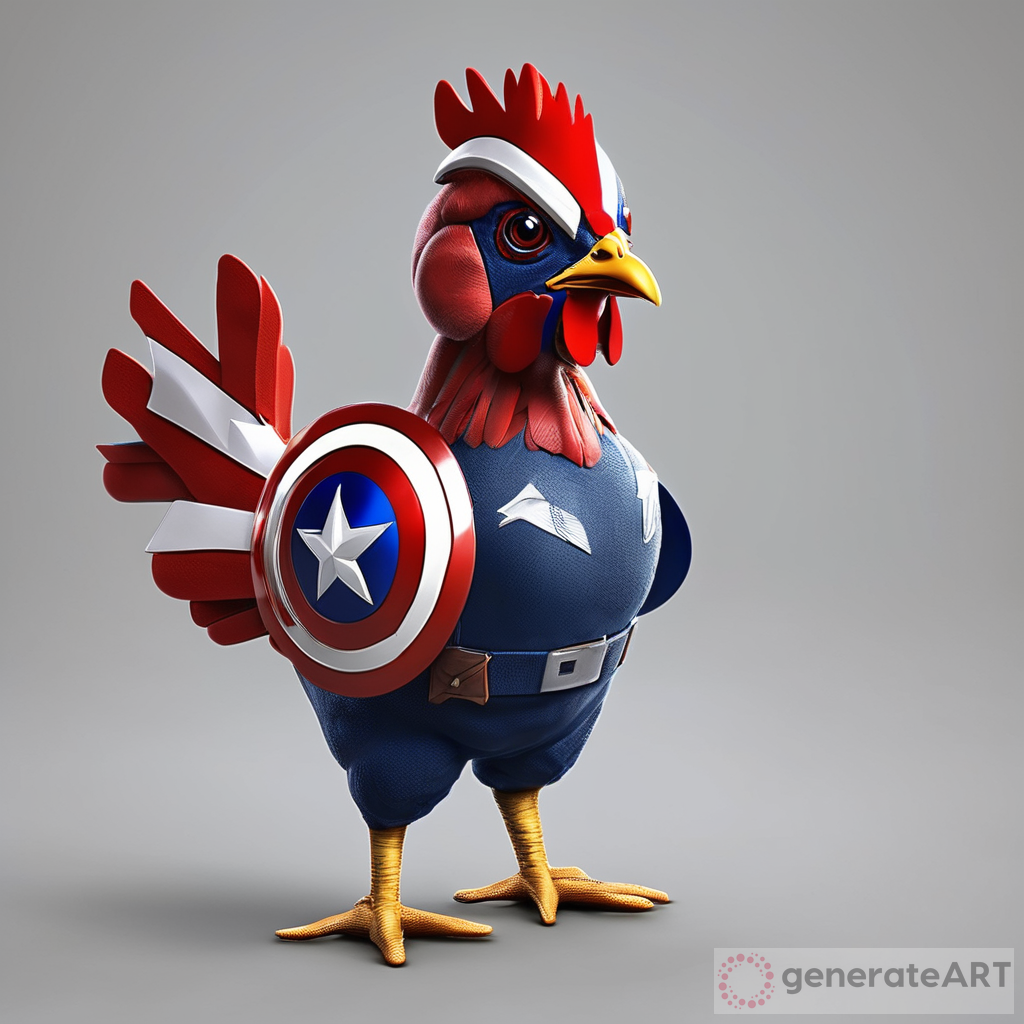 The Extraordinary Chicken That Looks Like Captain America | Fowl Marvel