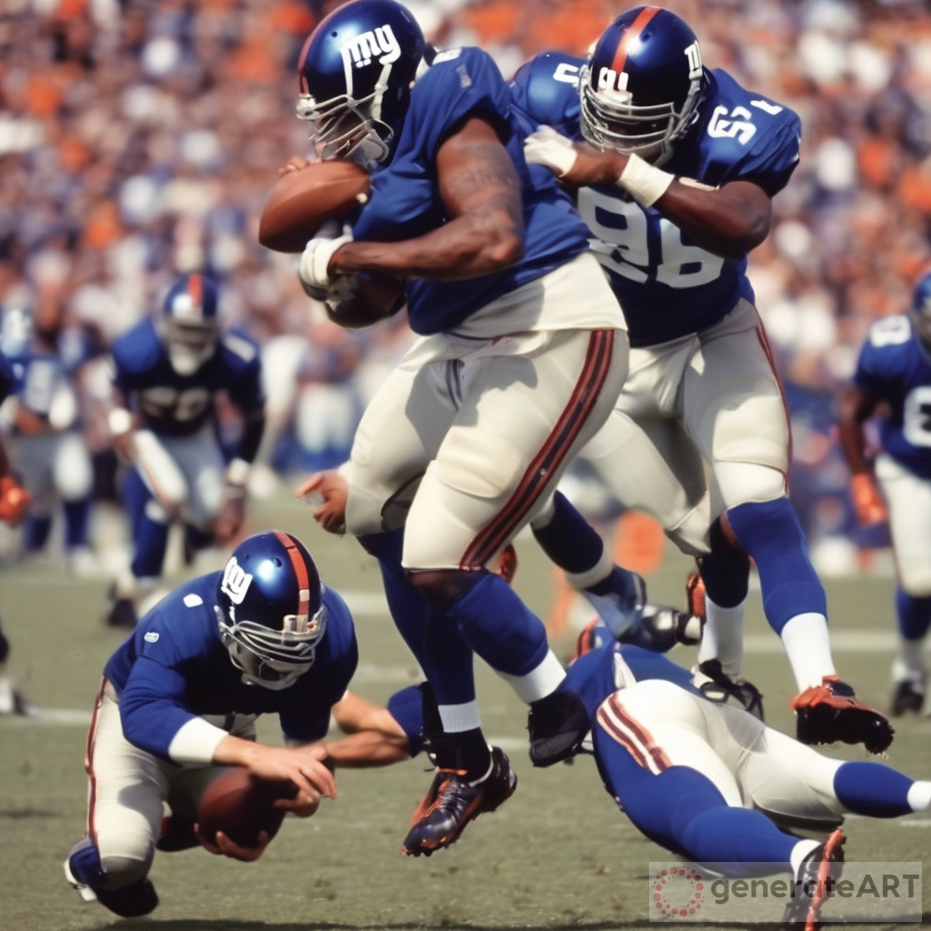 Giants Playing Football - An Epic Battle on the Field