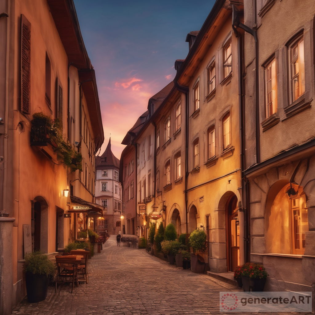 Exploring the Enchanting Charm of European Old Towns at Sunset