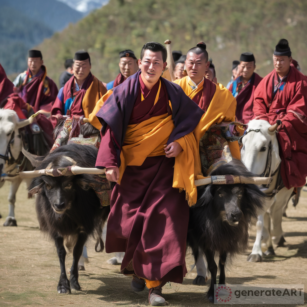 King Jigme Khesar Namgyel Wangchuck Carrying the People of Bhutan GenerateArt