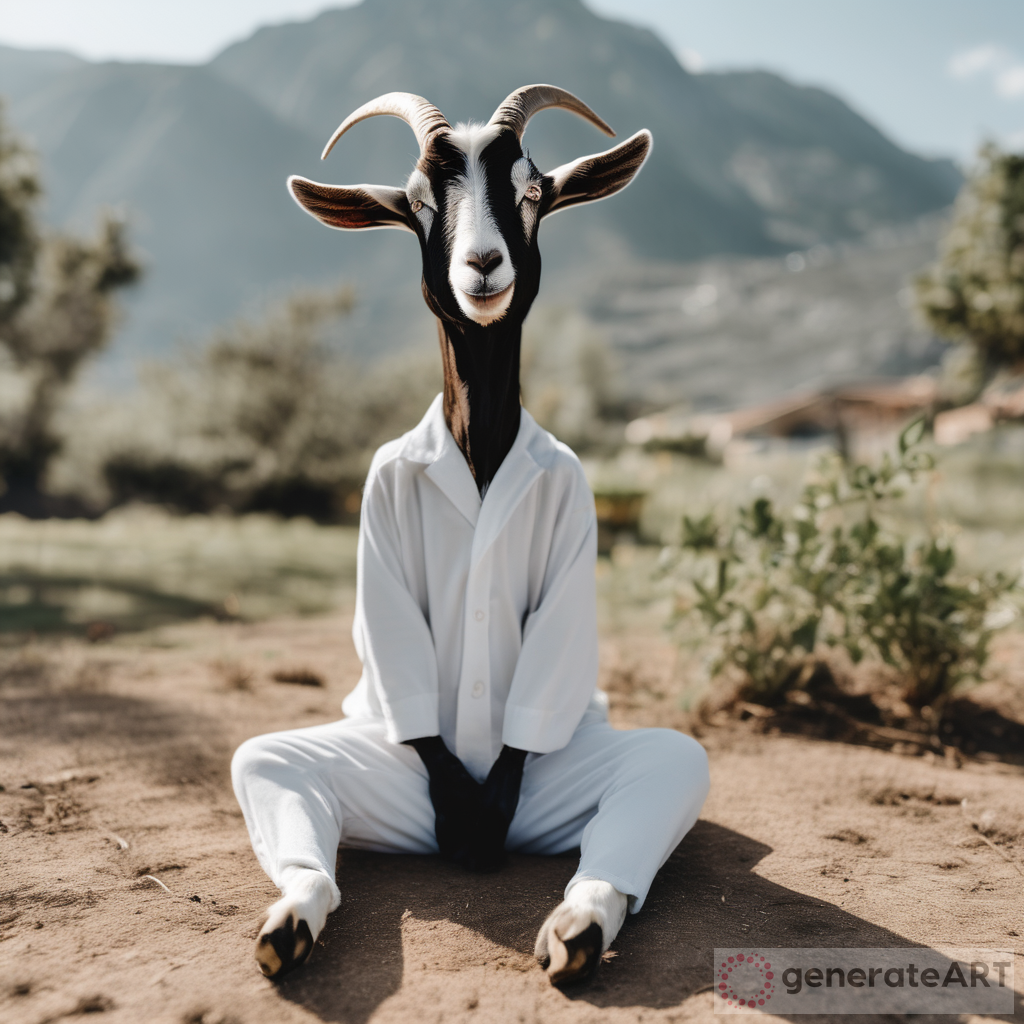 The Yoga Posing Long-Necked Goat: Finding Balance in a Hectic Life