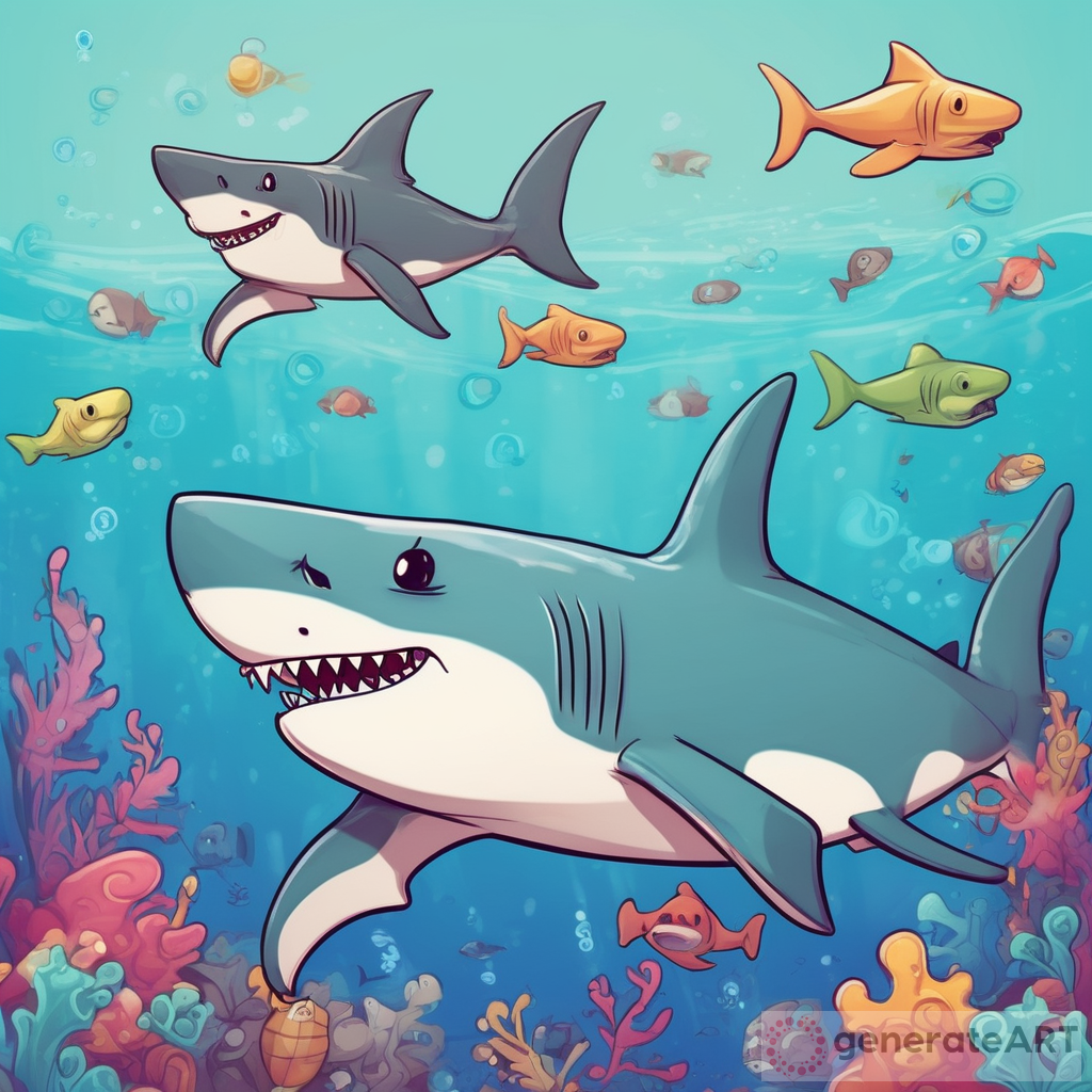 Create a Whimsical and Nerdy Shark Illustration