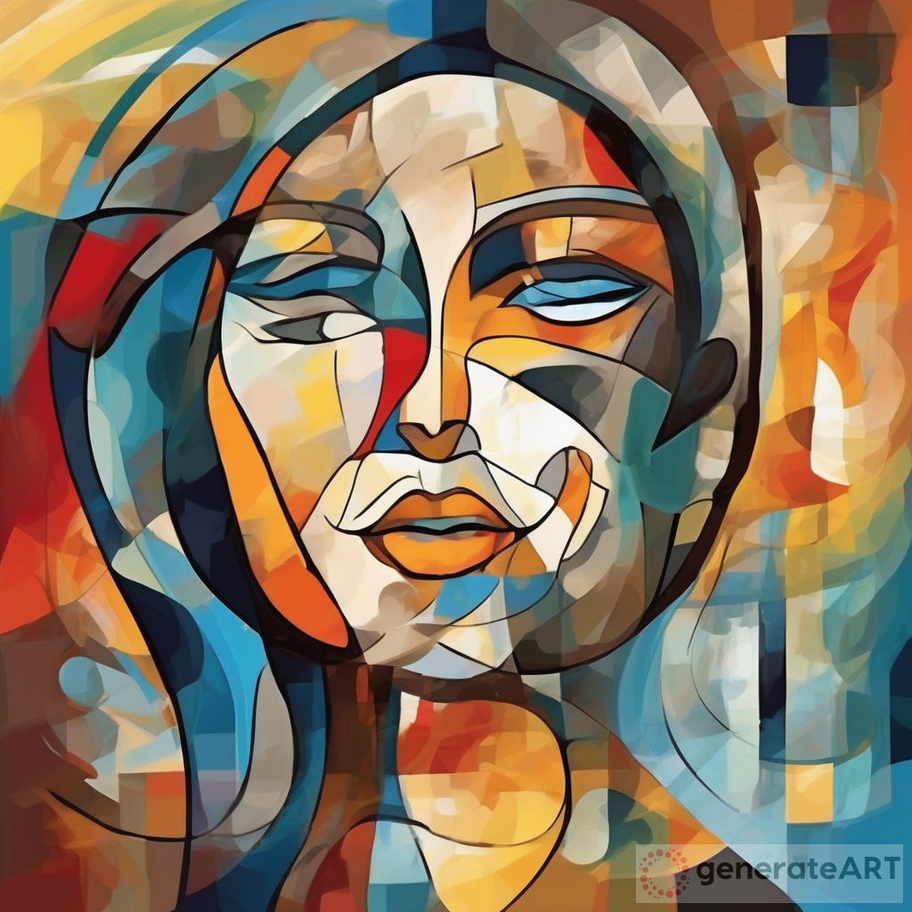 Captivating Digital Artwork Combining Abstract Expressionism and Serenity