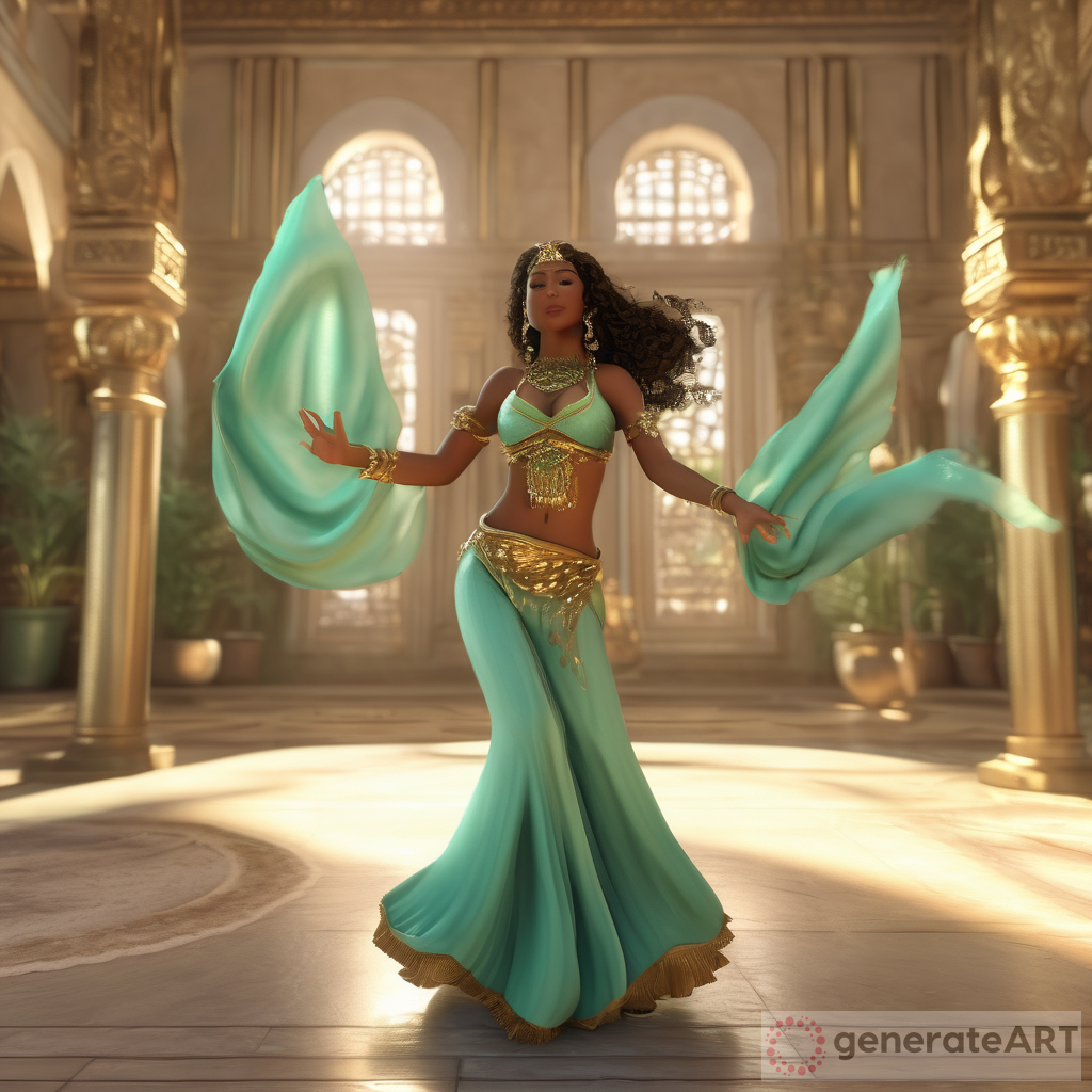 Enchanting Woman: A Realistic 3D Animation of a Belly Dancing Performance