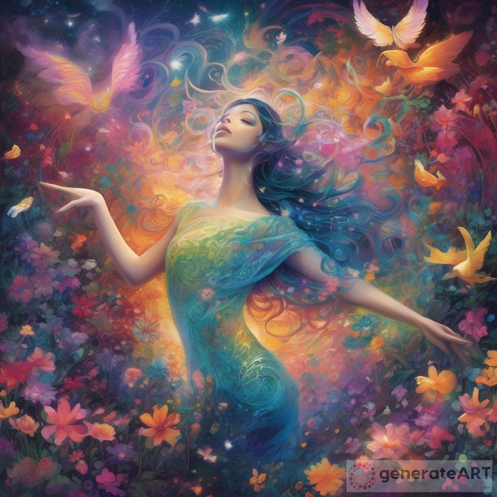 Immerse Yourself in a World of Colors: The Enchanting Dance of Ethereal Beings