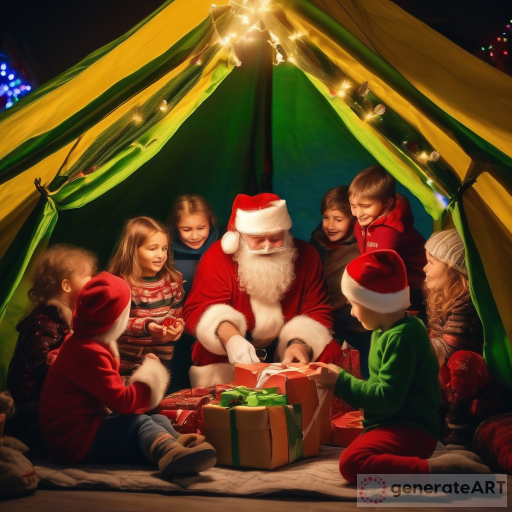 Santa Claus Giving Gifts: A Heartwarming Experience for Ukrainian Children