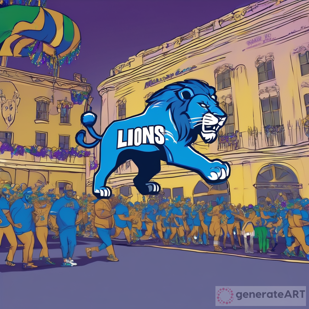 Detroit Lions at Mardi Gras Animation: A Vibrant Celebration