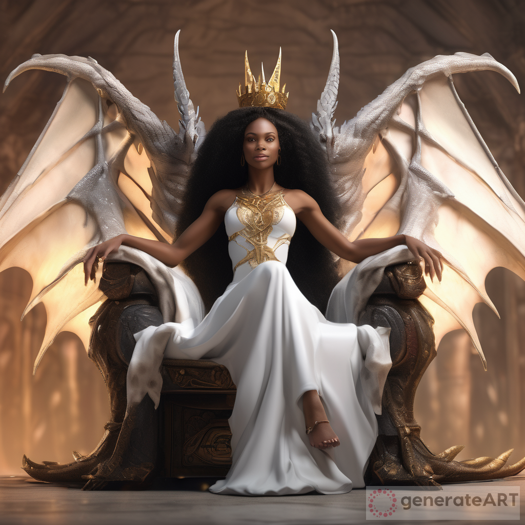 The Majestic African American Light Skinned Queen: A Vision of Mythical Power