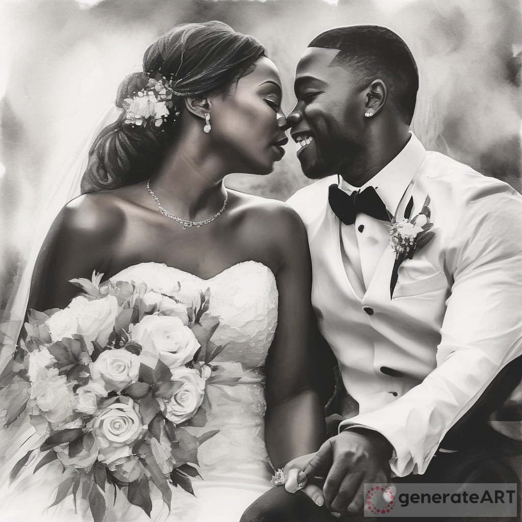 Watercolor Love: Celebrating Interracial Love in Black and White Wedding Photos
