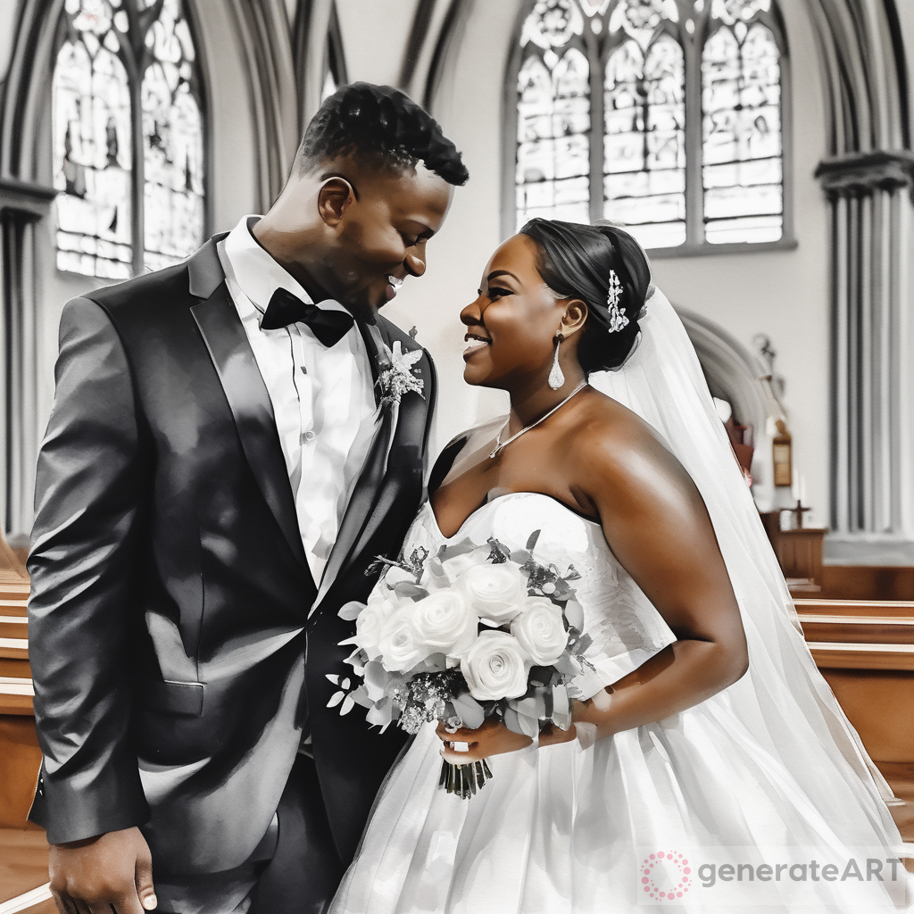 Capturing Love and Harmony: Black and White Watercolor Wedding Photos