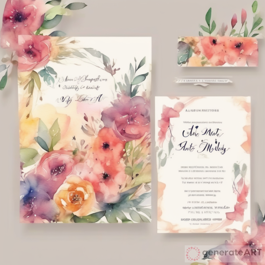 Watercolor Wedding Invitations: A Delicate and Elegant Choice