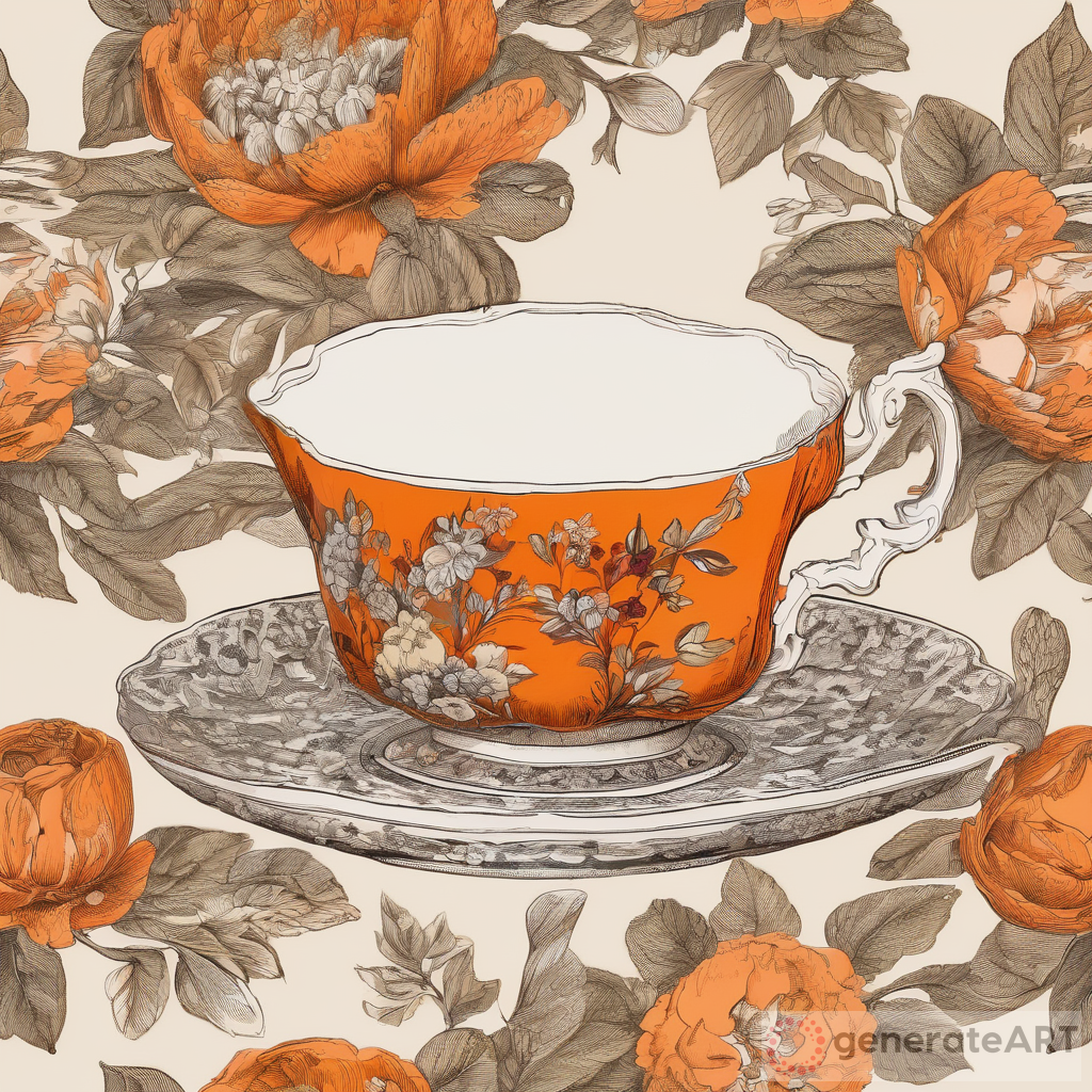 Exploring the Delicate Beauty of a Large Teacup with Flowers