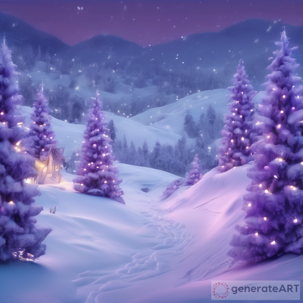 Captivating Beauty of a Snowy Forest: A Scenic Winter Wonderland
