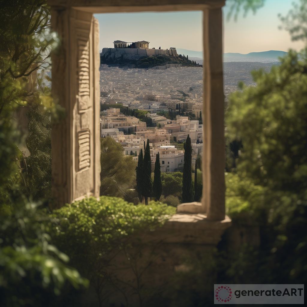 Enchanted Forest on the Acropolis: A Captivating Full Scene Photography