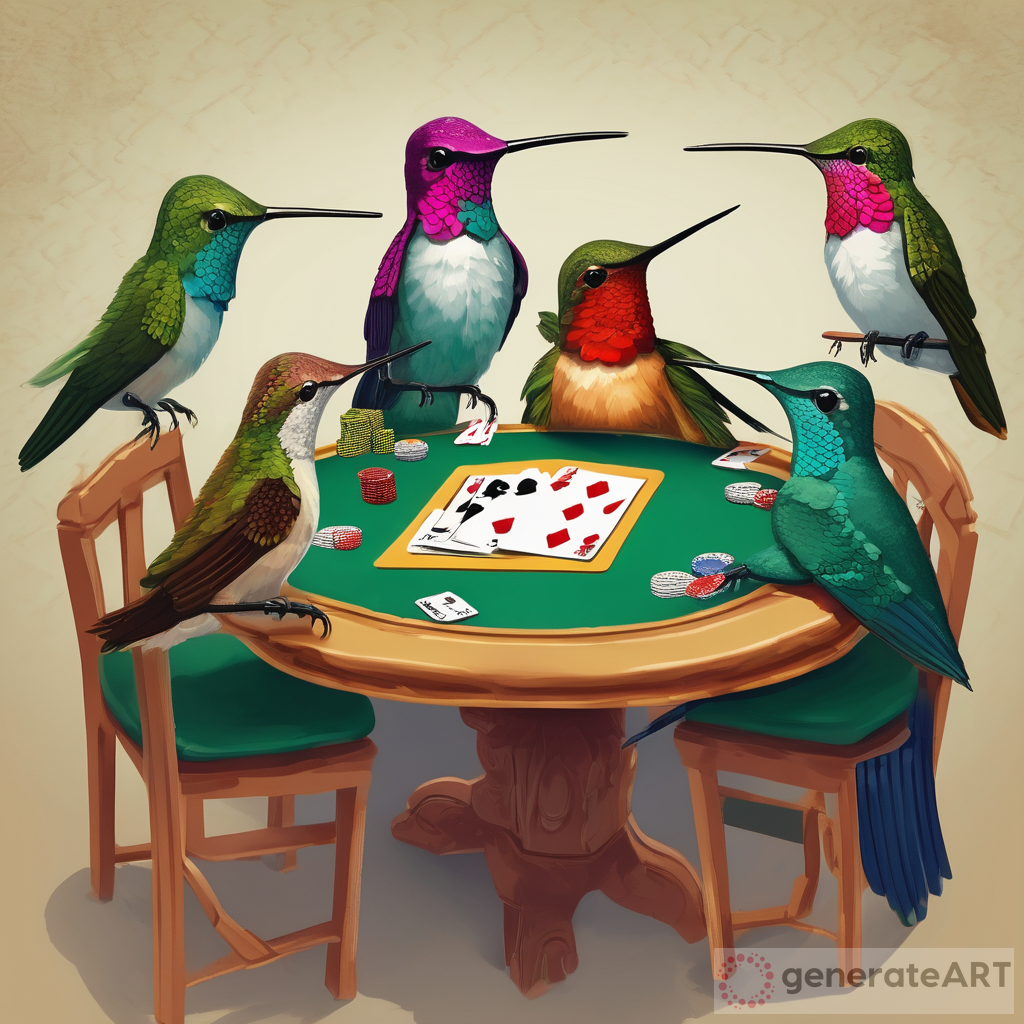High Stakes and Tiny Wings: Hummingbirds Playing Poker