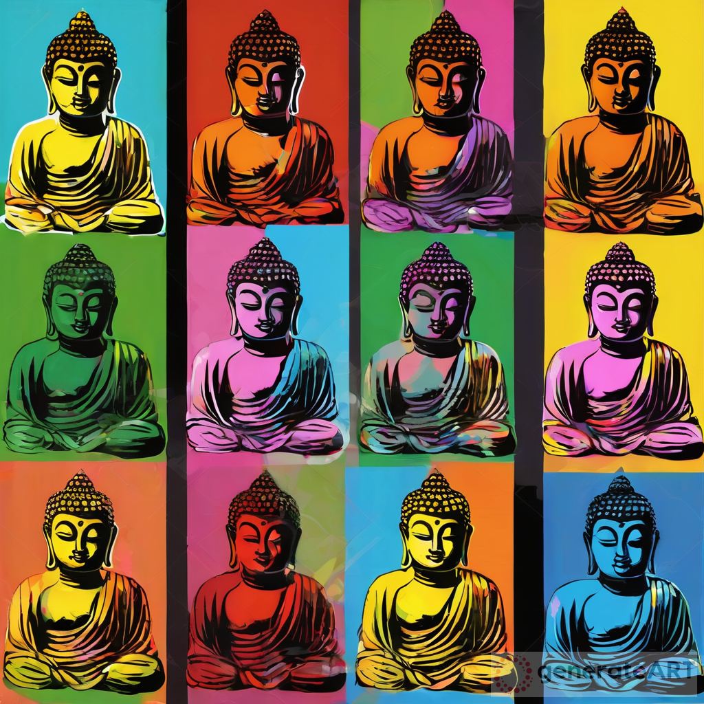Buddha in Pop Art Style: Exploring the Fusion of Tradition and Modernity