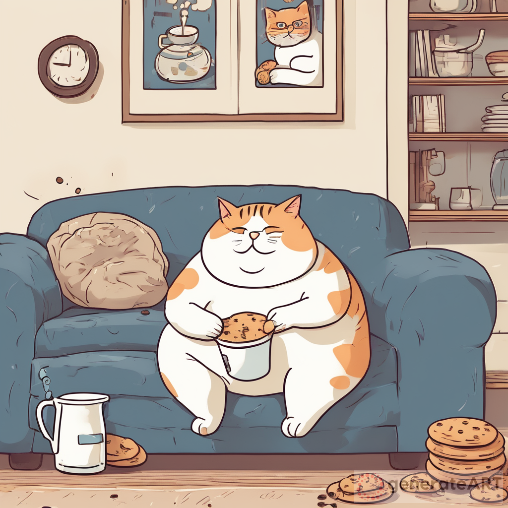 The Adventures of Tubby: A Fat Cat's Love for Milk and Cookies