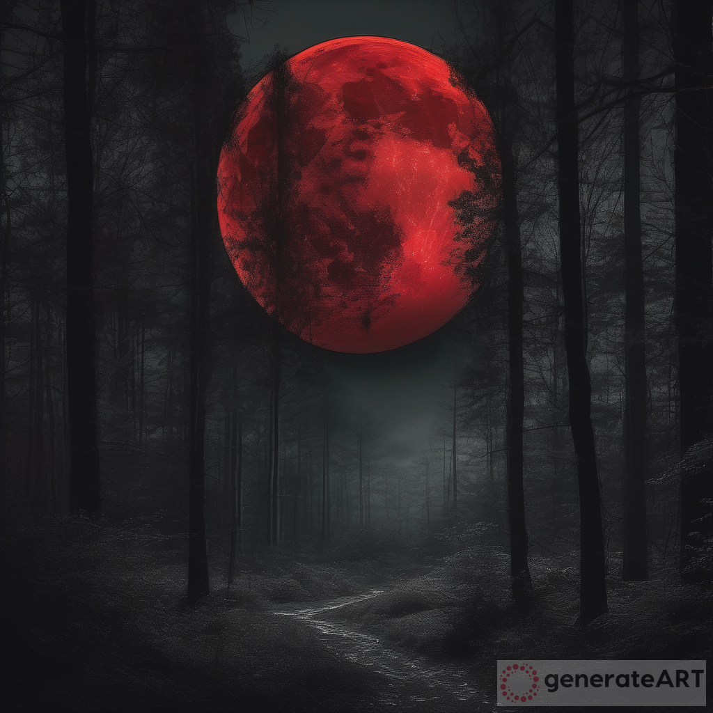 The Mystery of the Desaturated Red Moon in the Dark Forest