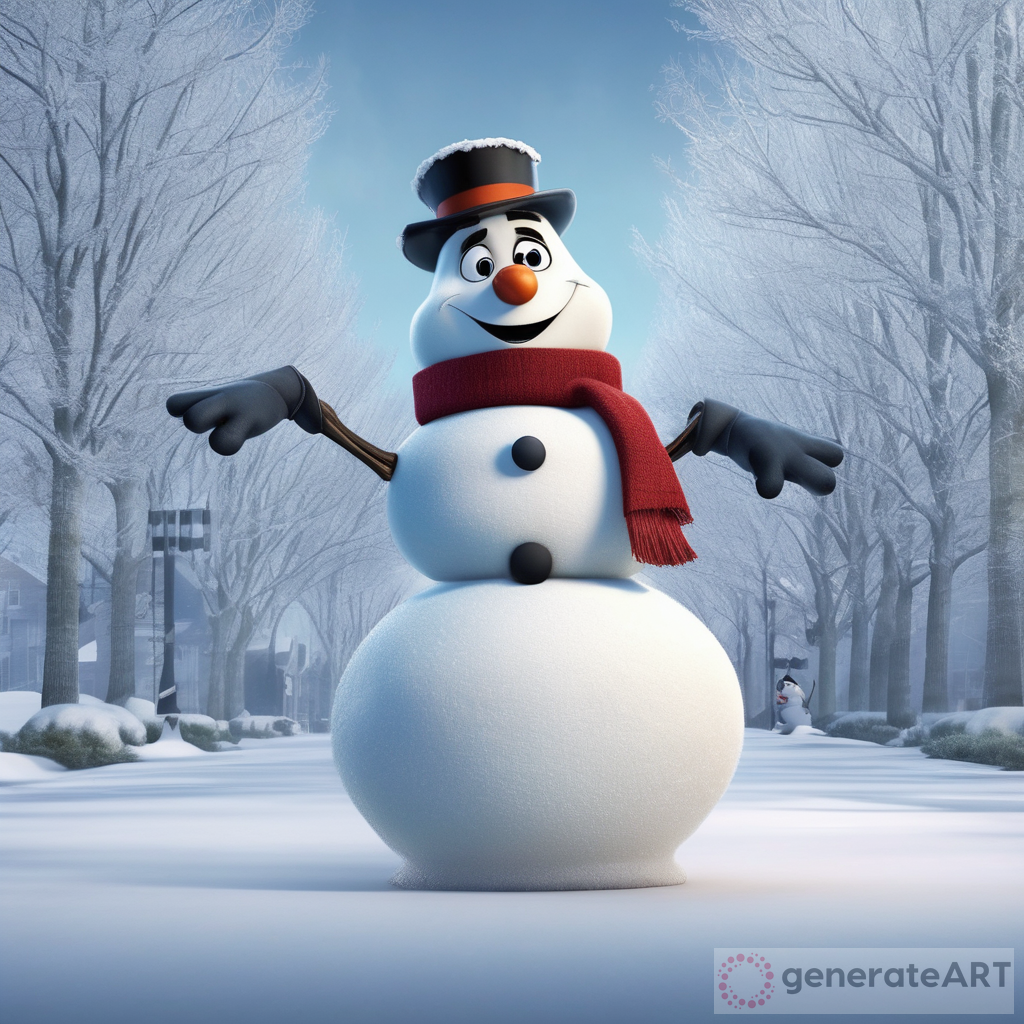 Chill Out with Frosty: A Hilarious 3D Snowman Adventure!
