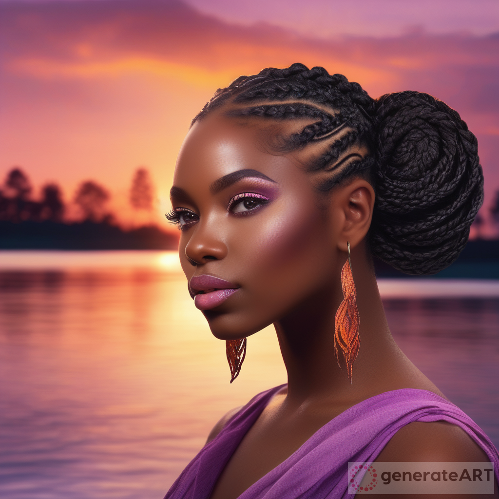 The Serenity of Inner Strength: A Black Woman's Majestic Beauty