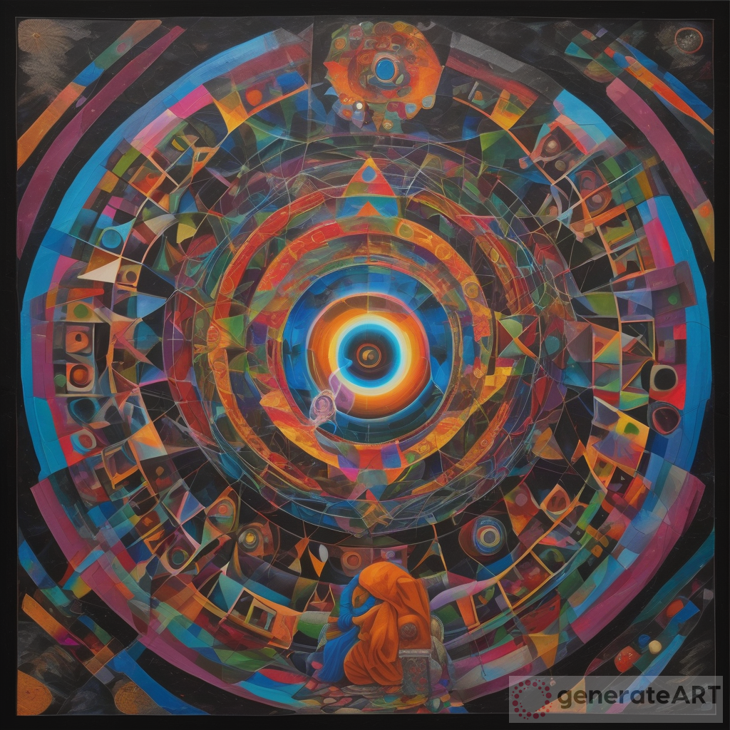 Abstract Thangka Art: A Hypermetamorphosis of Colorful Shapes