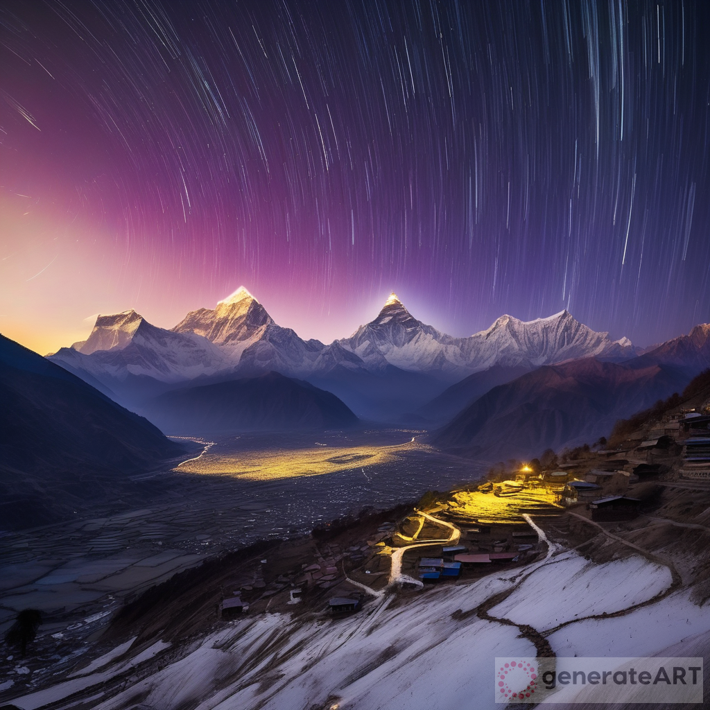 Discover the Mystical Beauty of Nepal's Northern Lights at Golden Hour
