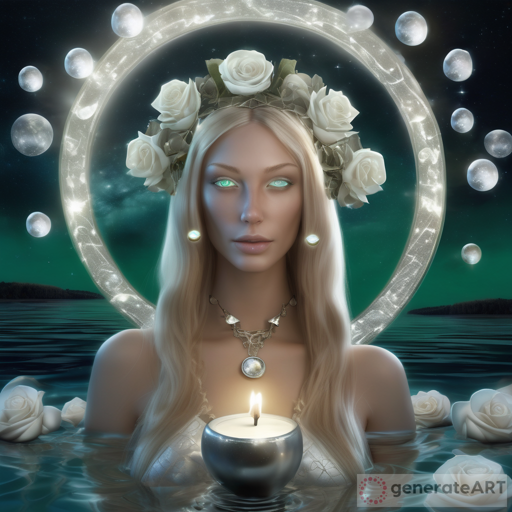 Surreal 3D Zodiac Cancer Woman: Embrace the Lunar Magic