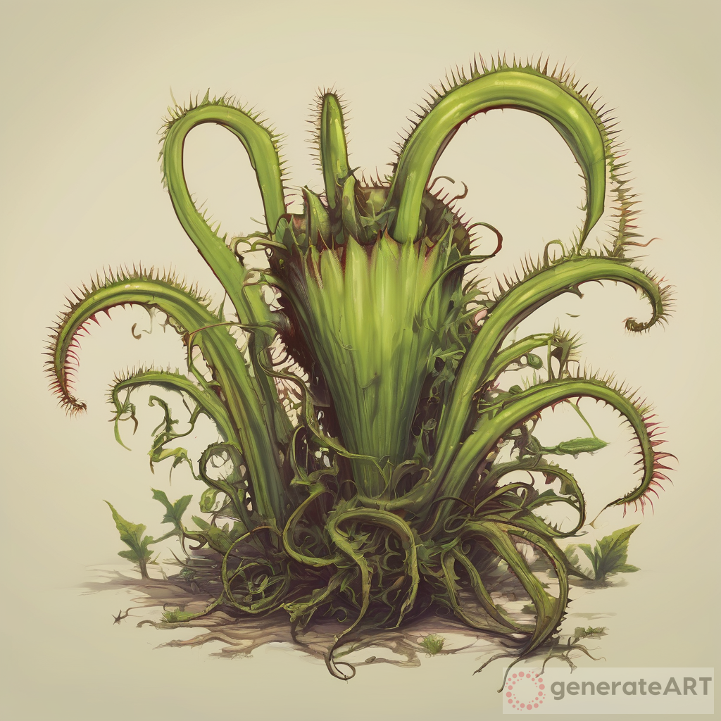 The Menacing Venus Flytrap: A Grotesque and Predatory Plant