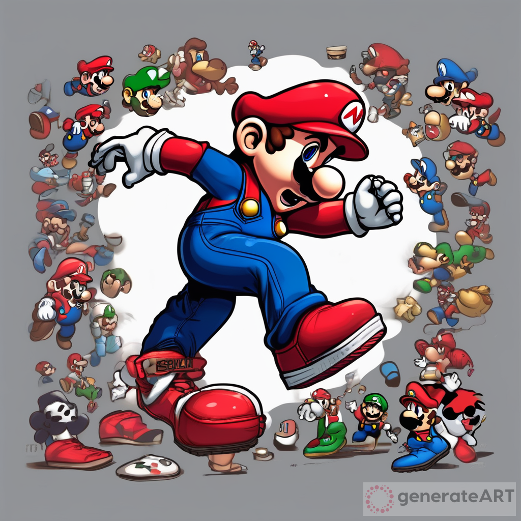 Supa Mario with Jordan 1 - A Fusion of Gaming and Fashion | Art Blog