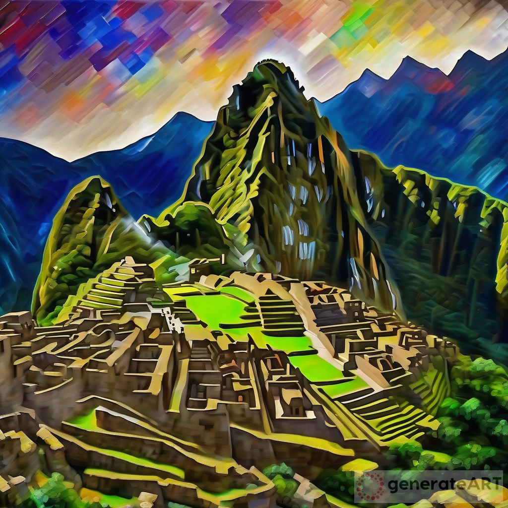 Exploring the Enchanting Beauty of Machu Picchu in Translucent Art