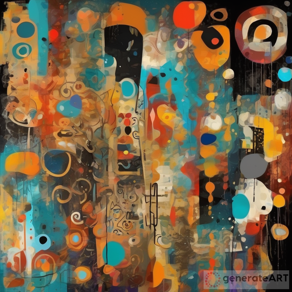 The Fusion of 2D Abstract Painting: Exploring Graffiti, Vibrant Colors, and Textured Patterns