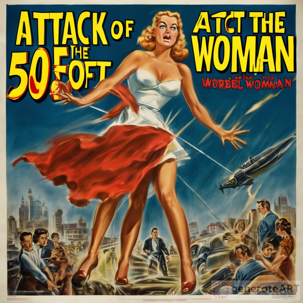 The Enigma of the Towering Woman in Attack of the 50 Foot Woman Art