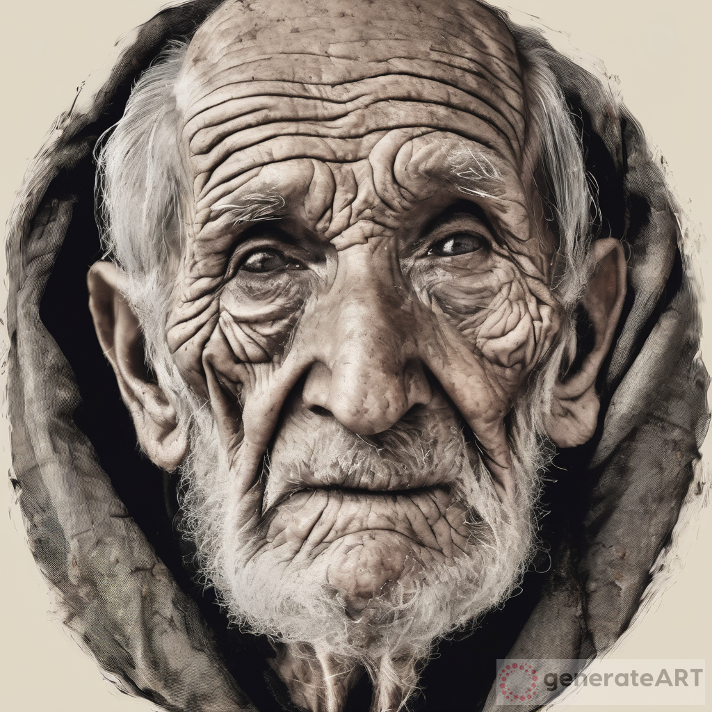 The Enigmatic Depth of the Face of a Very Old Man