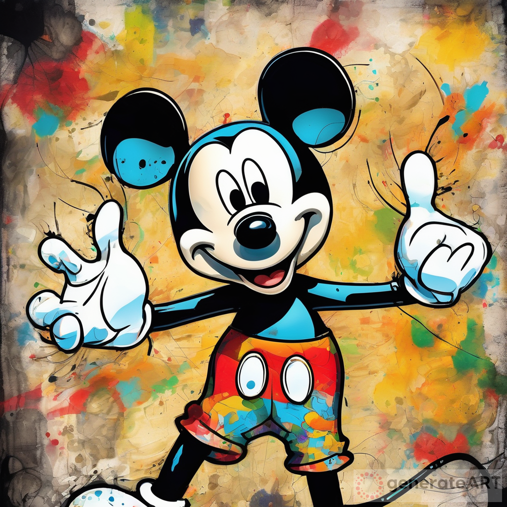 Laugh Out Loud with Mickey: A Cartoon-Style Caricature