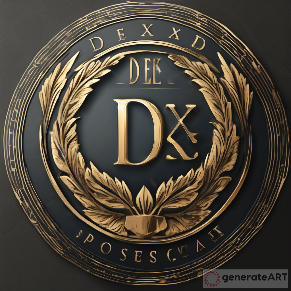 The Art of a Realistic Business Professional and the DEX Emblem Logo