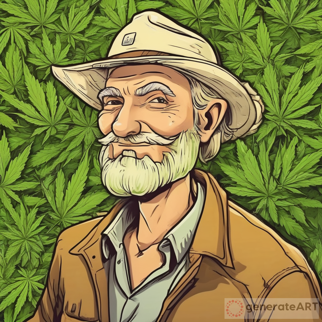 The World of a Cartoon Cannabis Farmer: Meet the Clean-Shaven Older Blonde