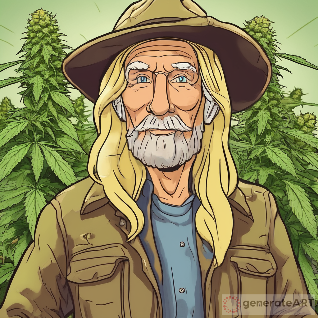 Cartoon Cannabis Farmer: A Tale of a Wise, Blonde, Older Artisan