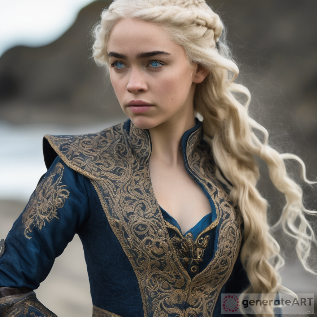 A Captivating Portrait: Jeune Sosie Aristocratique Daenerys Targaryen