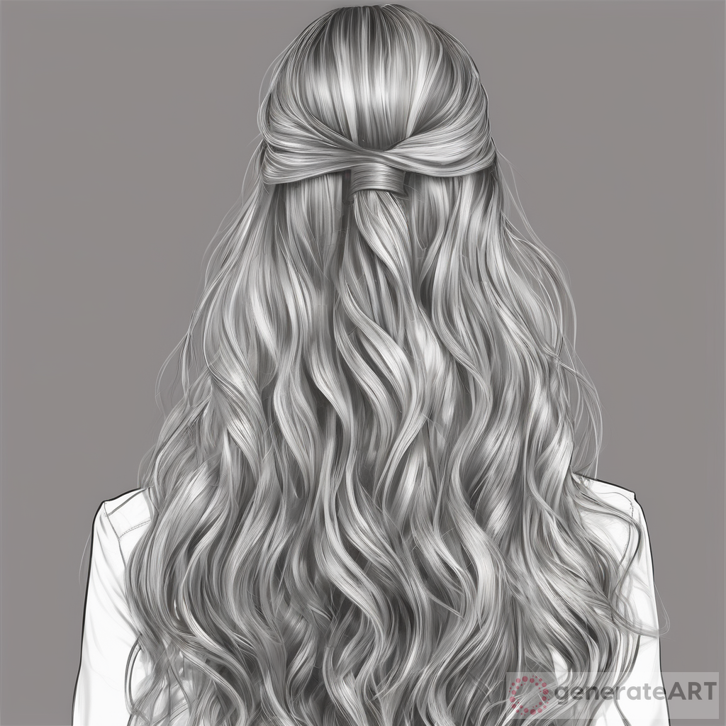 The Beauty of Ultra Realistic Art: A Detailed Portrait of a Pretty Woman's Long Hair