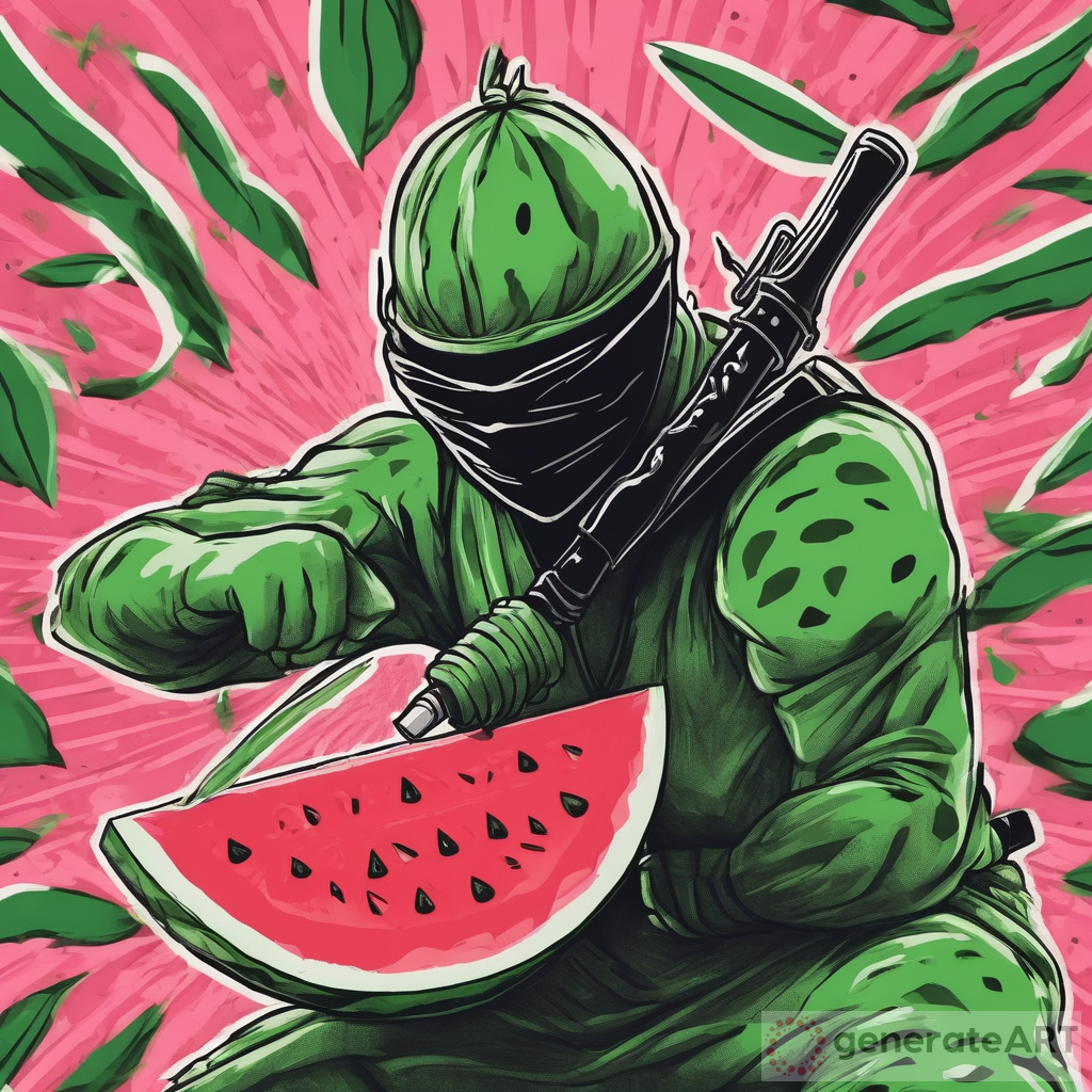 Watermelon Ninja: A Creative Art Piece