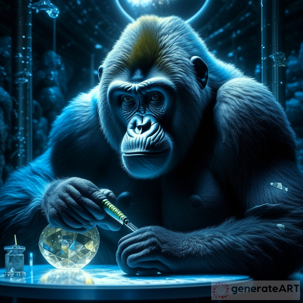 Exploring the Dark Side: Crystal Gorilla Painting in the Anti Matter Parallel Universe