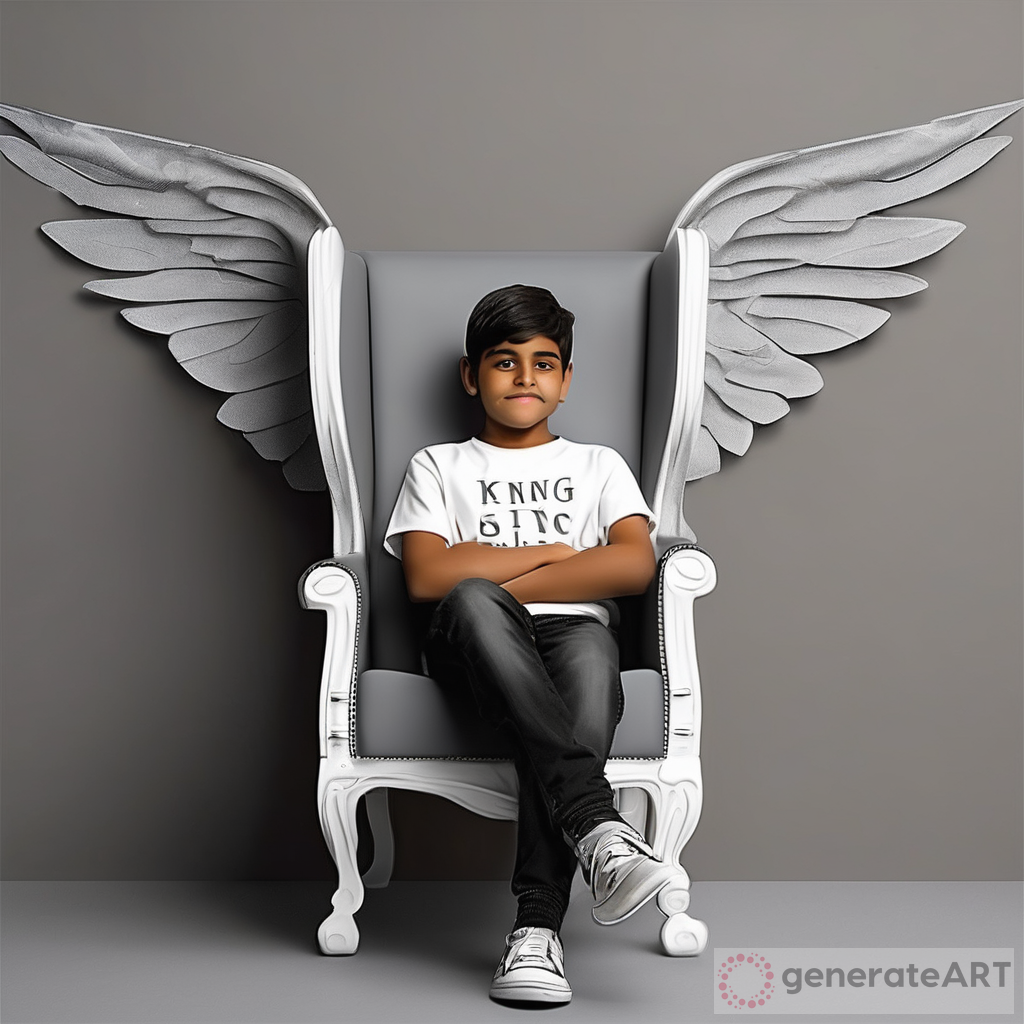 The Art of Sahib: A 14-Year-Old Boy with White Wings